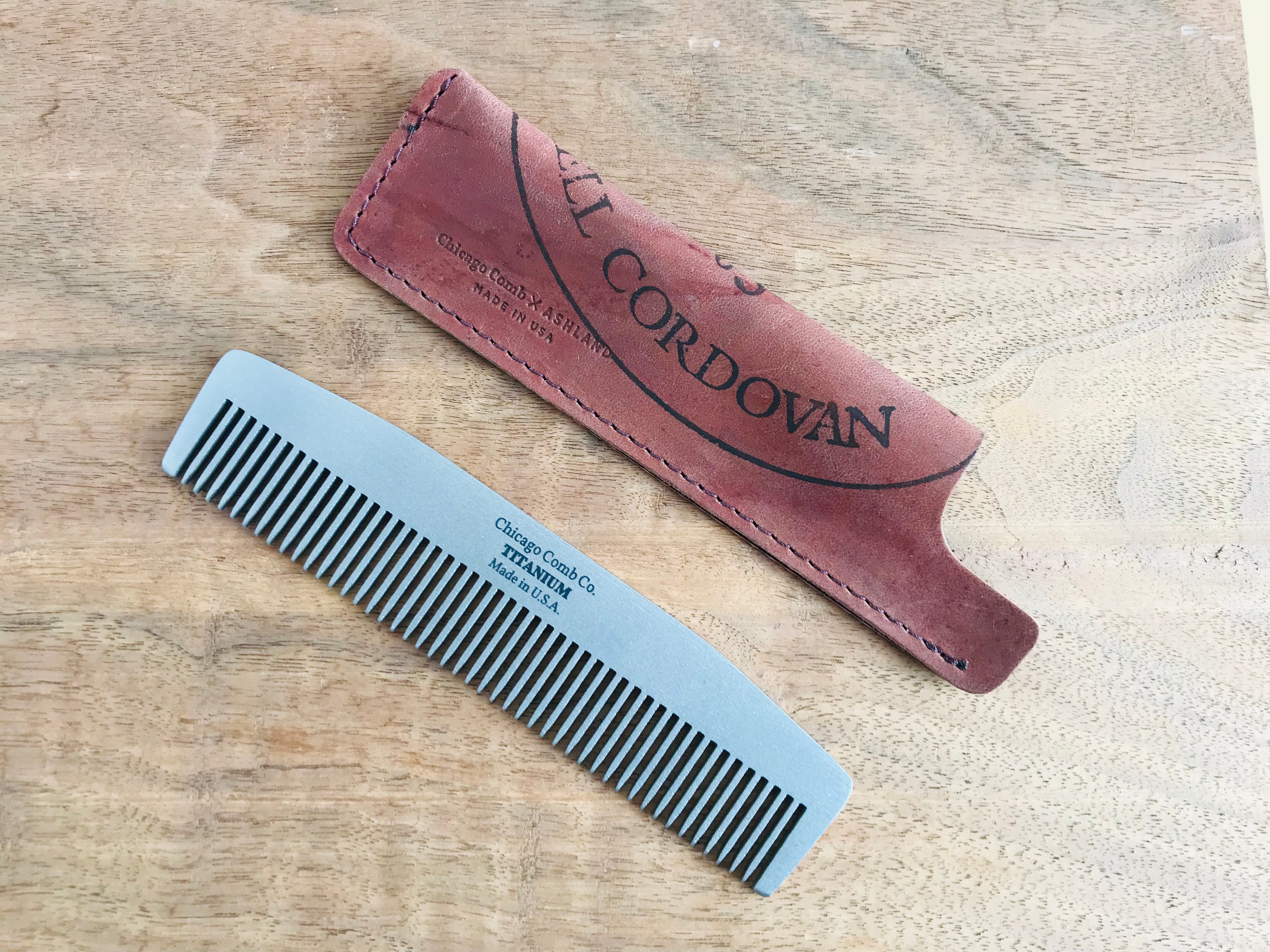 【最安値に挑戦】 American Comb Chicago - 3 No. Model Titanium ヘアブラシ・コーム