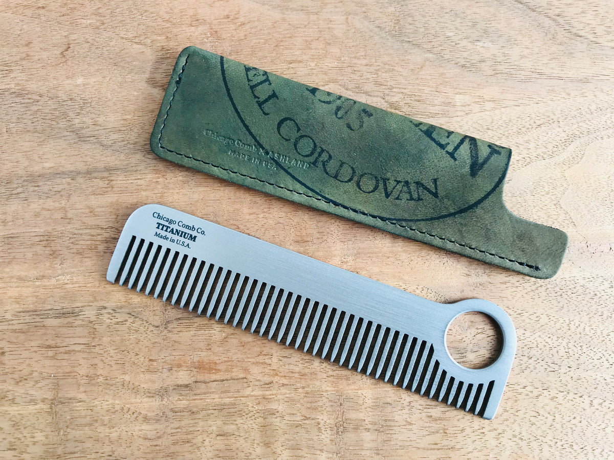 Sheath - Horween Reverse Shell Cordovan Olive Color