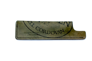 Sheath - Horween Reverse Shell Cordovan Olive Color