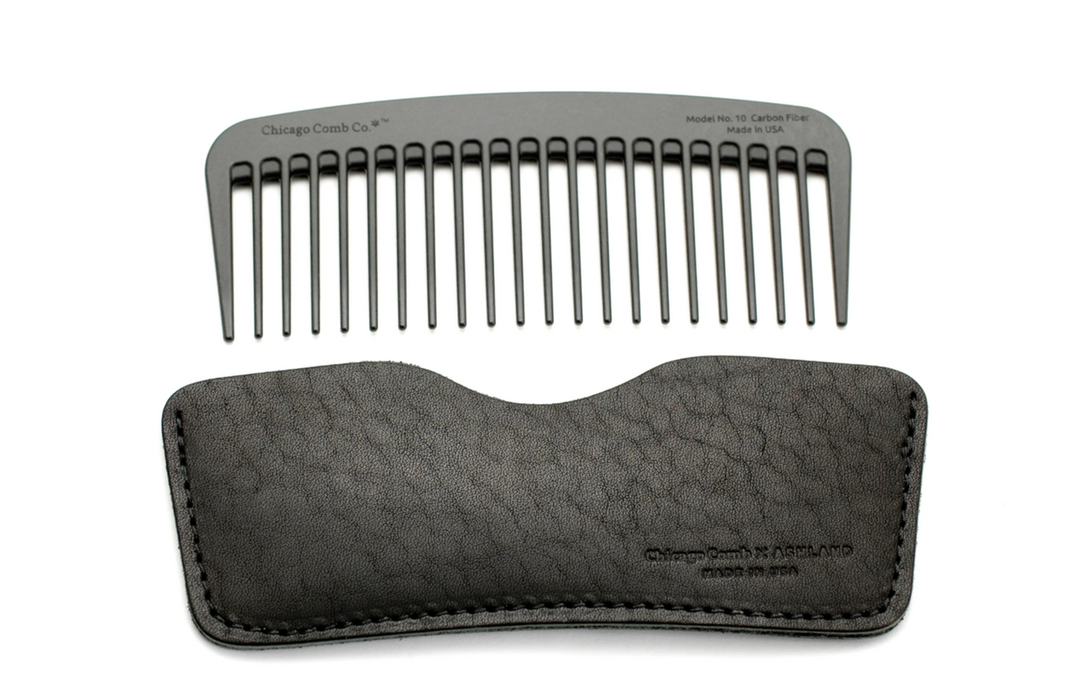 Model No. 10 Carbon Fiber + Horween Black Leather Sheath