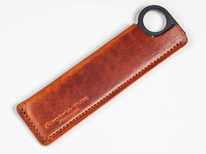 Model 1 Carbon Fiber + Horween Leather Sheath (4 Styles)