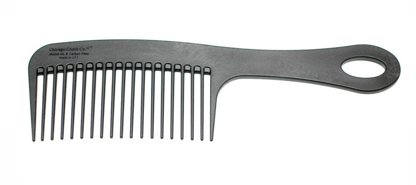 8 Thread Comb Carbon Fiber Model 8 - Chicago Comb