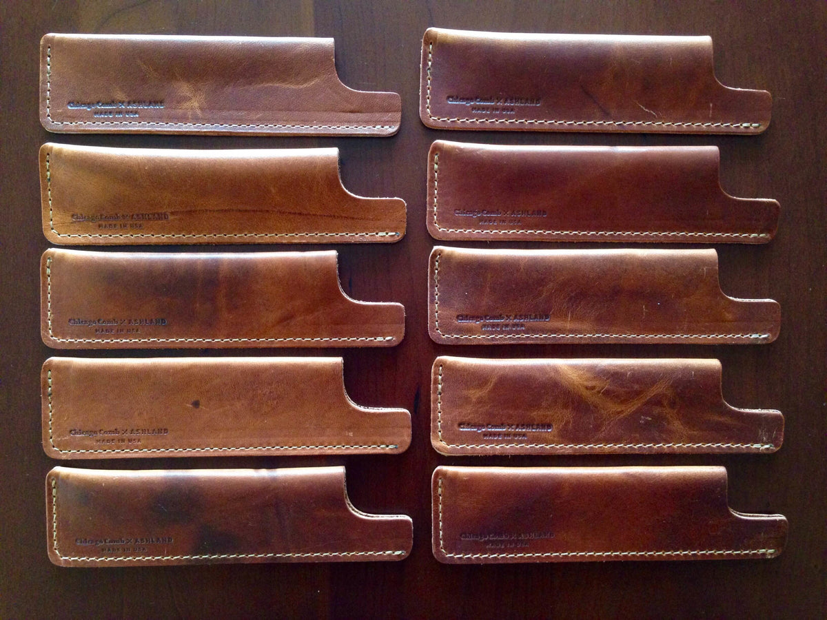 Sheath - English Tan Horween Leather (Slightly Imperfect)